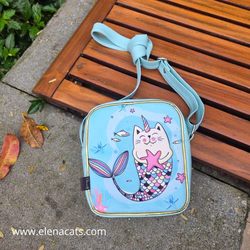 Bolso De Mano Diseño De Gato Sirena