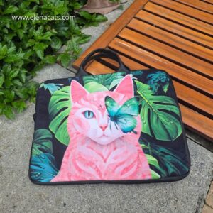 Bolso Para Portatil Gata Naturaleza