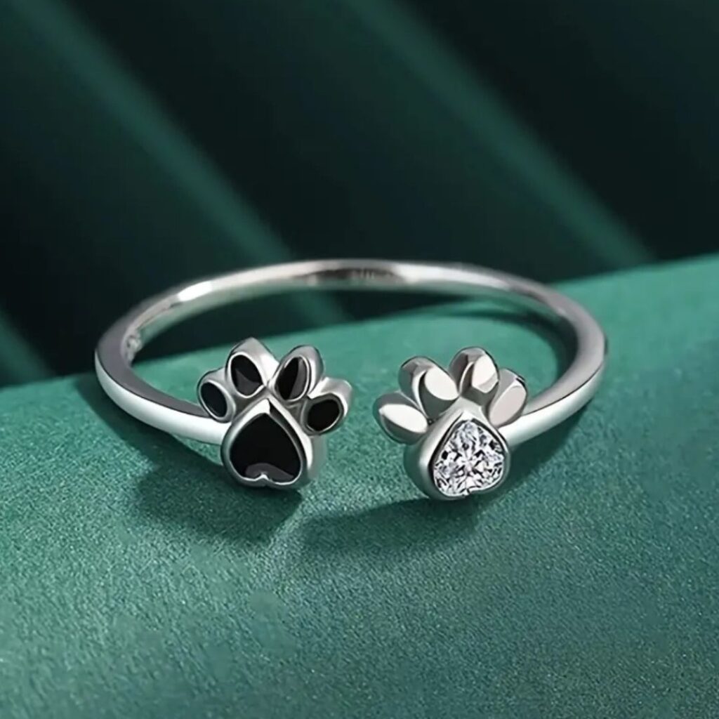 Anillo Huellas De Gato
