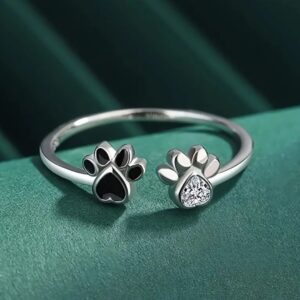 Anillo Huellas De Gato