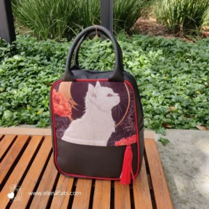 Bolso De Mano Gato Blanco