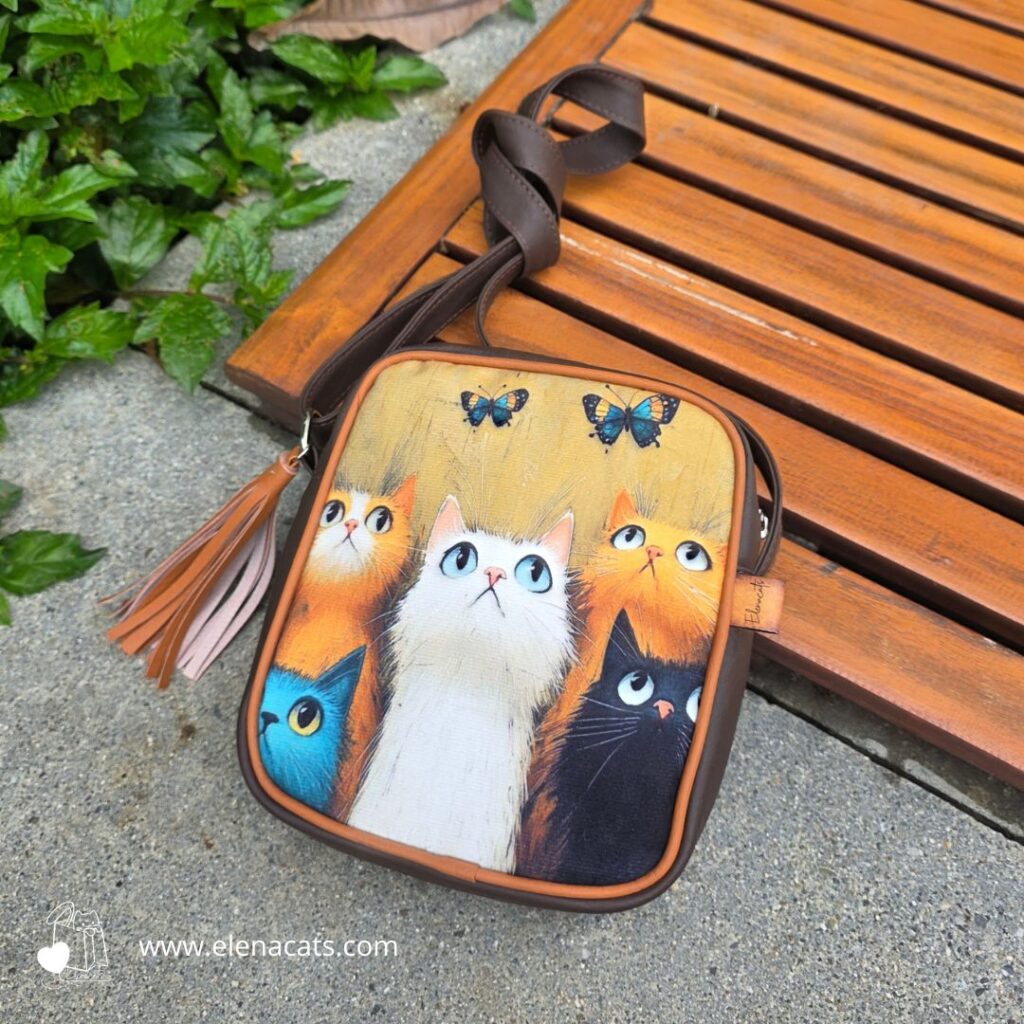 Bolso Manos Libres Gatos