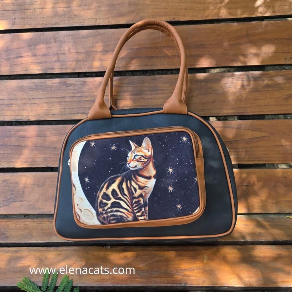 Bolso Cartera Gato bengali