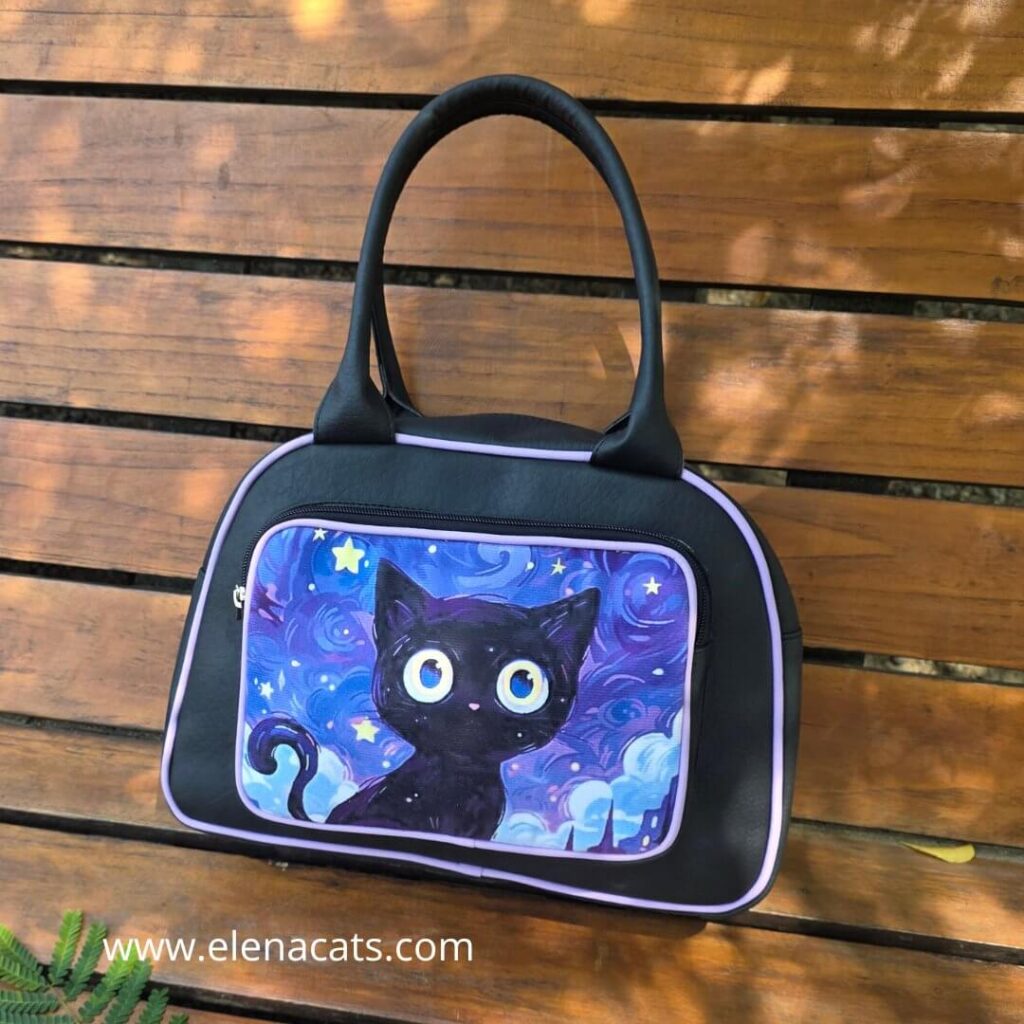 Bolso Cartera Gato Van Gogh