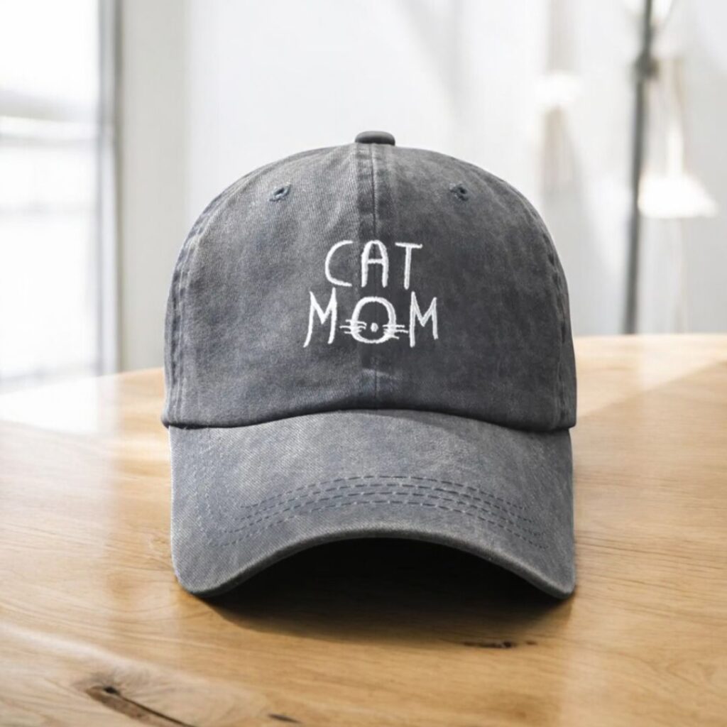 Gorra Con Bigotes De Gato -  catmon gris