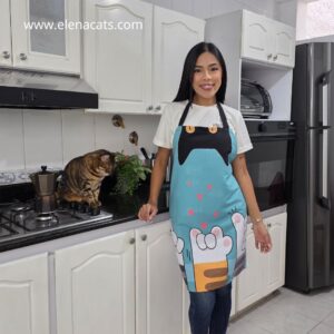 Delantal Con Manitos De Gato