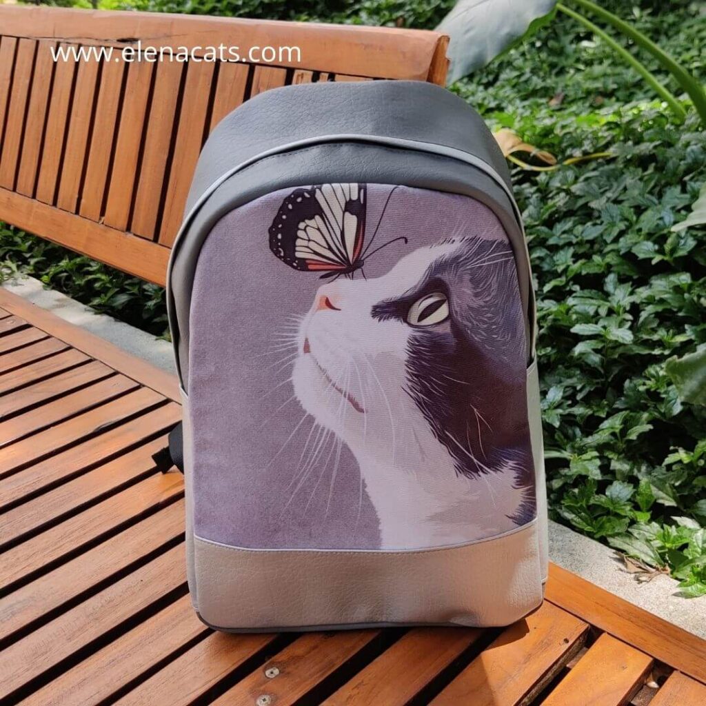 Morral Gato Y Mariposa