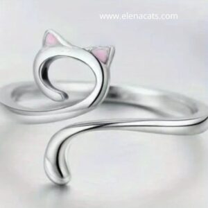 Anillo De Gato Orejas Rosa