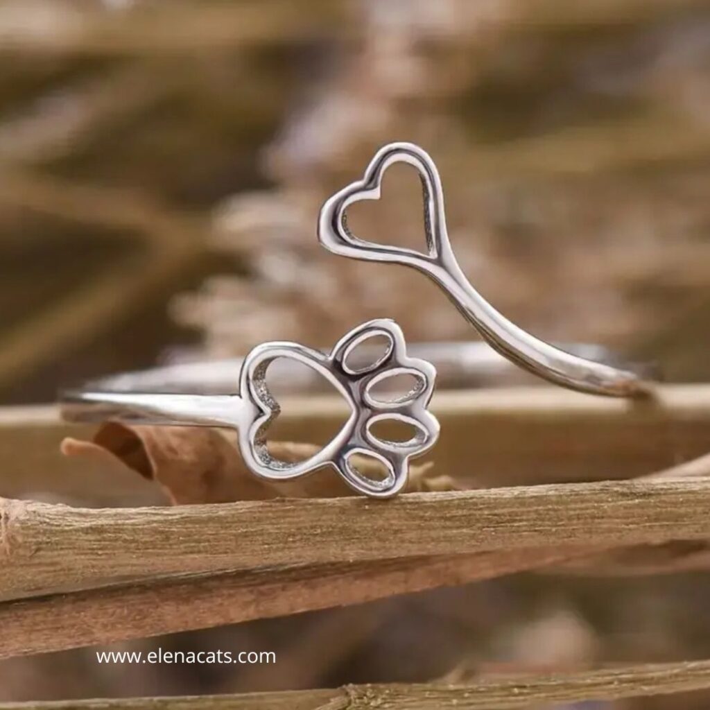 Anillo Huella De Gato