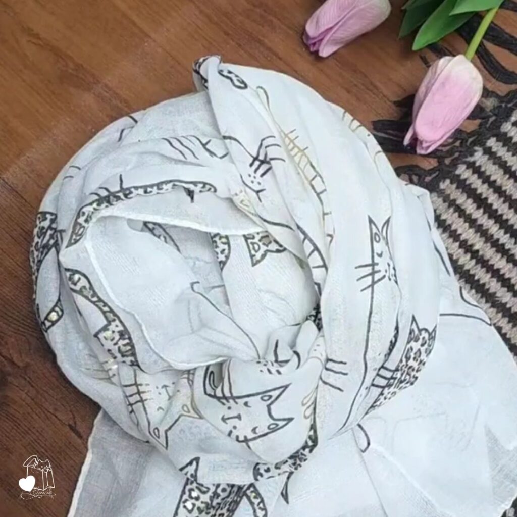 Pañoleta  Para Mujer con Gatos