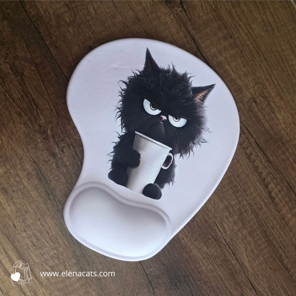Mouse  Pas Con Diseño Gato