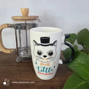 vaso Con Diseño De Gato bigotes