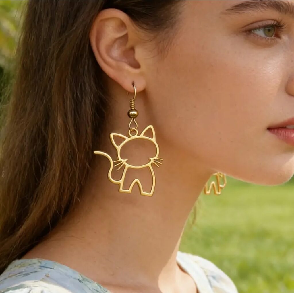 Aretes Gatito Miau