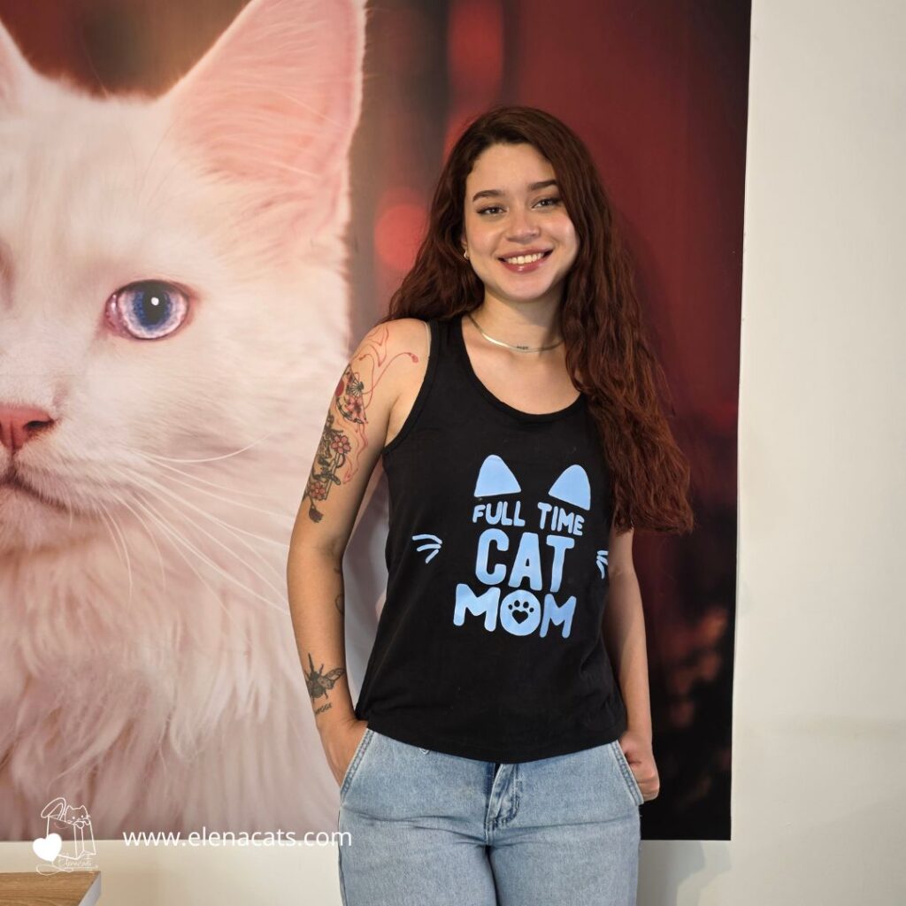 Camiseta para mujer full cat