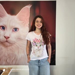 Liquidacion Camiseta gata princesa