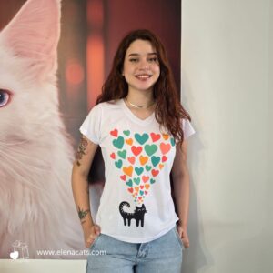 Liquidacion Camiseta De Mujer con gatos