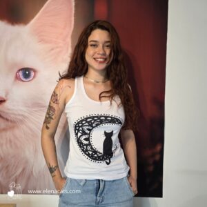 Camiseta para mujer gato bigotes (copia)