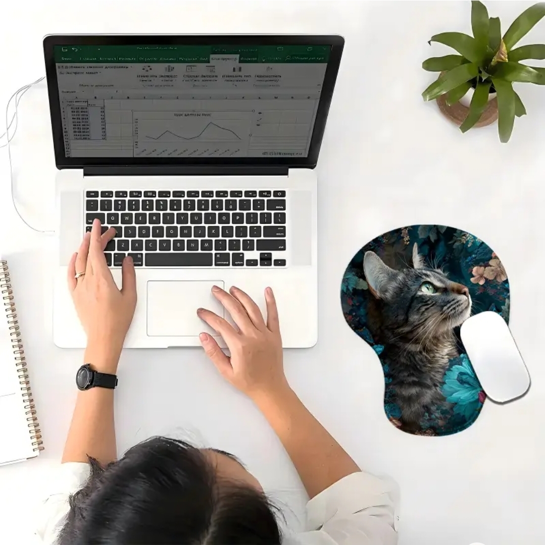 Mouse Pad Con Diseño Gato Bengali - Imagen 3