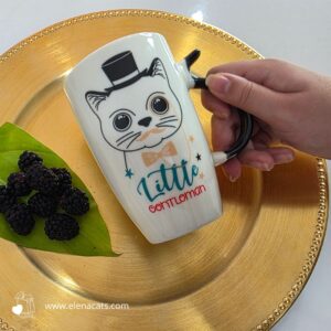 vaso Con Diseño De Gato bigotes
