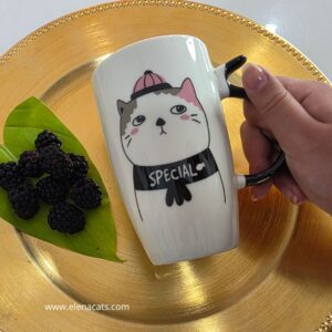 vaso Con Diseño De Gato especial