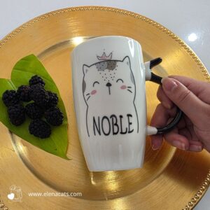 vaso Con Diseño De Gata princesa
