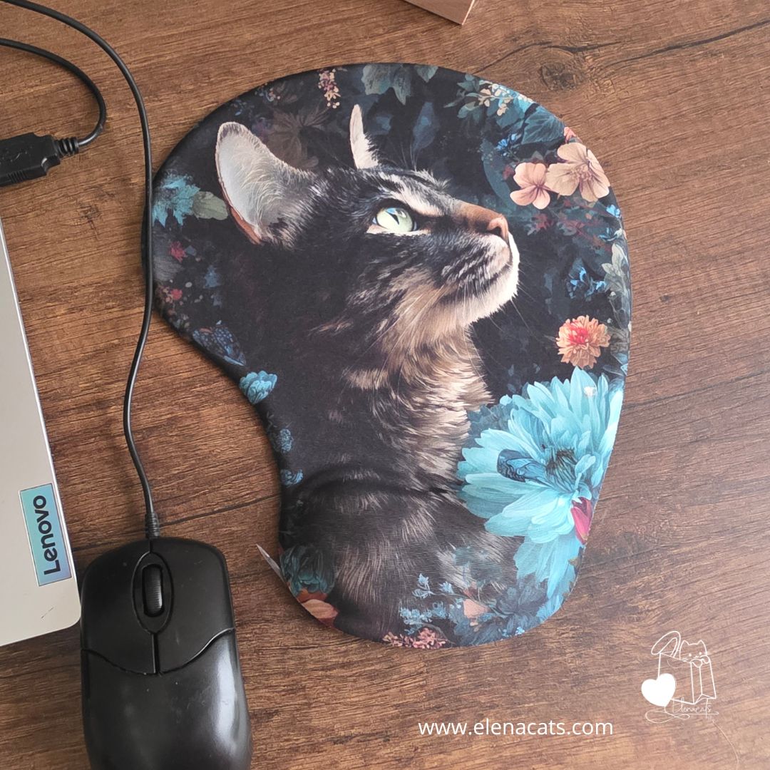 Mouse Pad Con Diseño Gato Bengali
