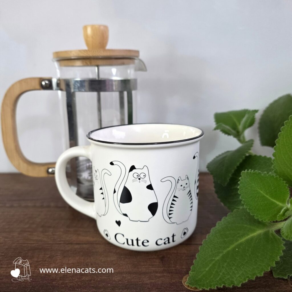 vaso Con Diseño De Gatos