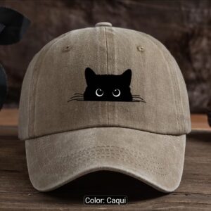 Gorra Con Diseño Gato negro