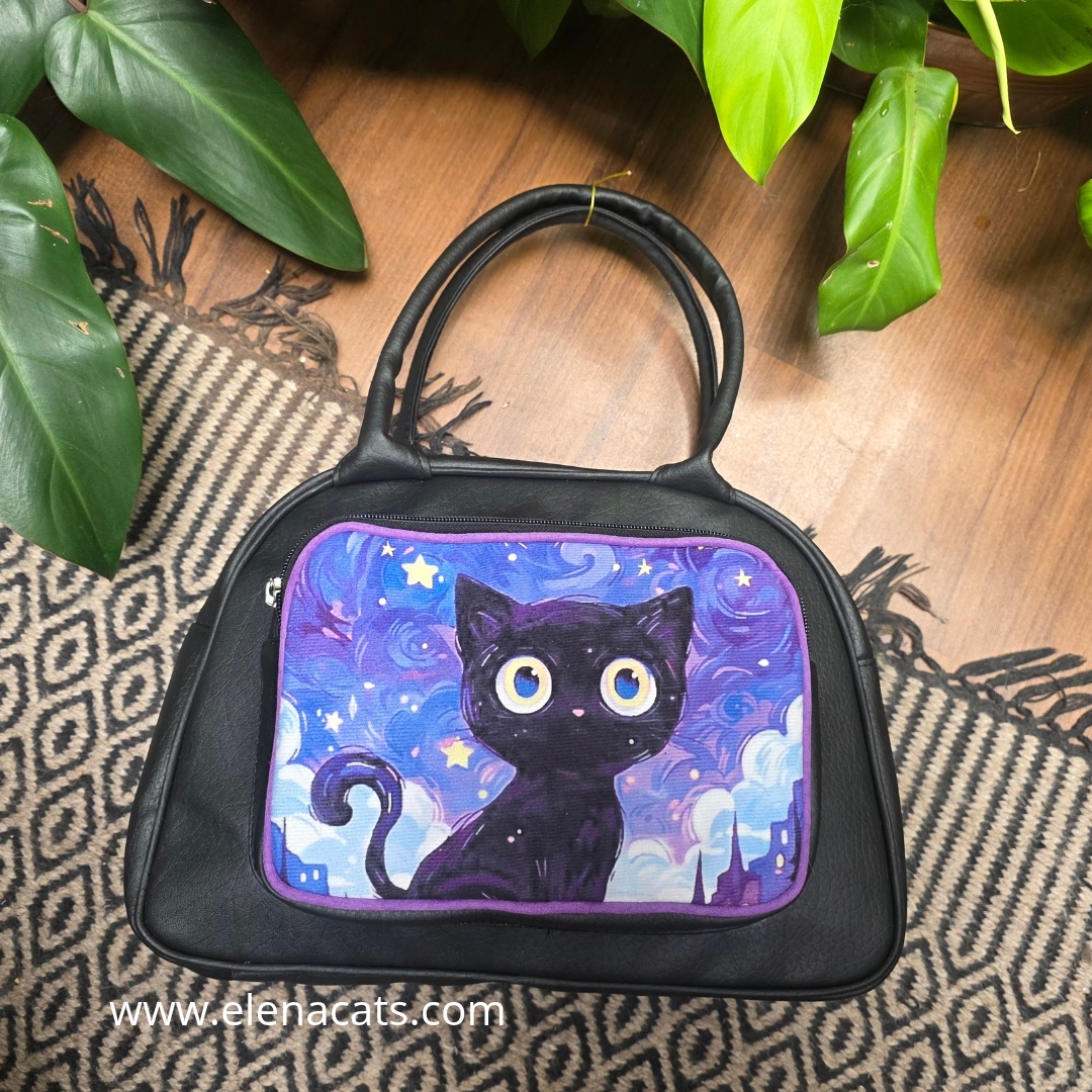 Bolso Cartera Gato Van Gogh
