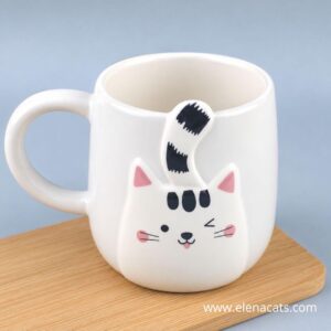 Taza Diseño De Gato cola