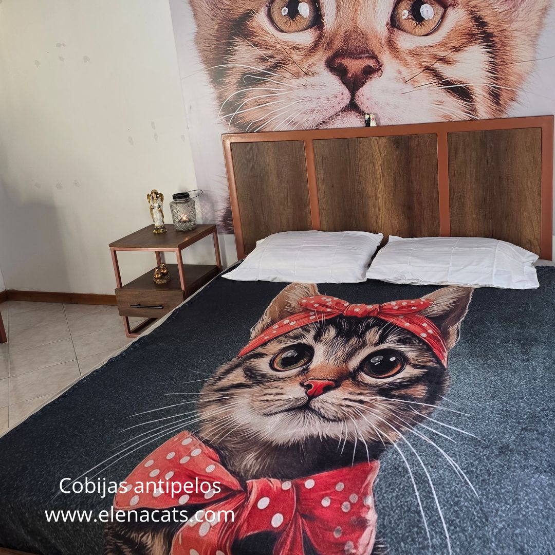 Cobija Con Diseño Gata Ele