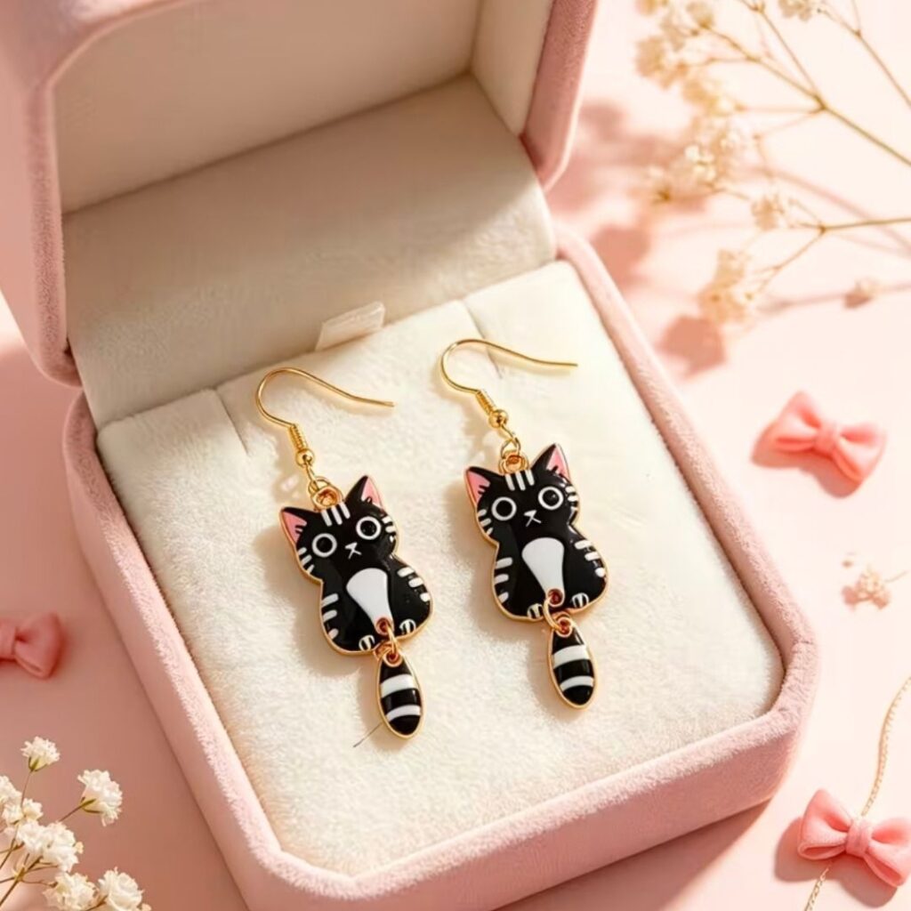 Aretes Gato Cute