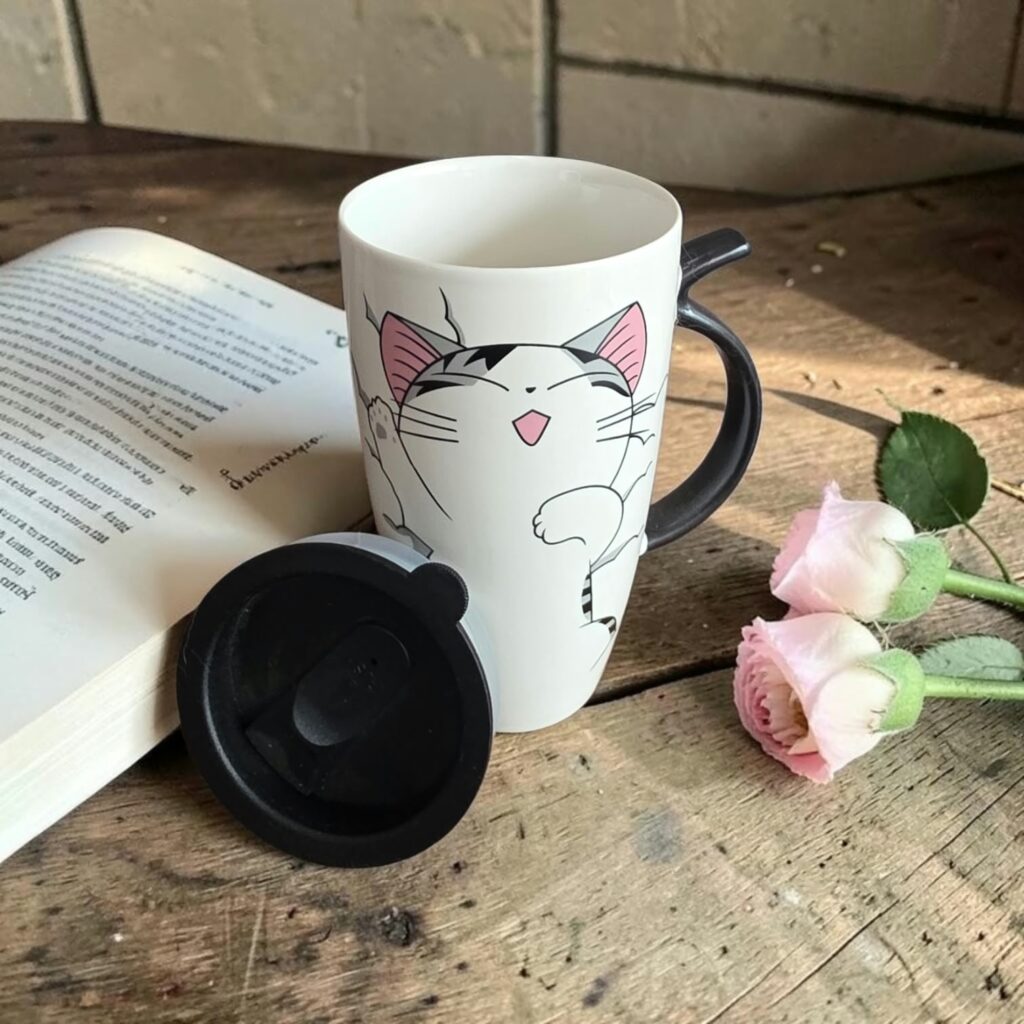 vaso Con Diseño De Gato Grande